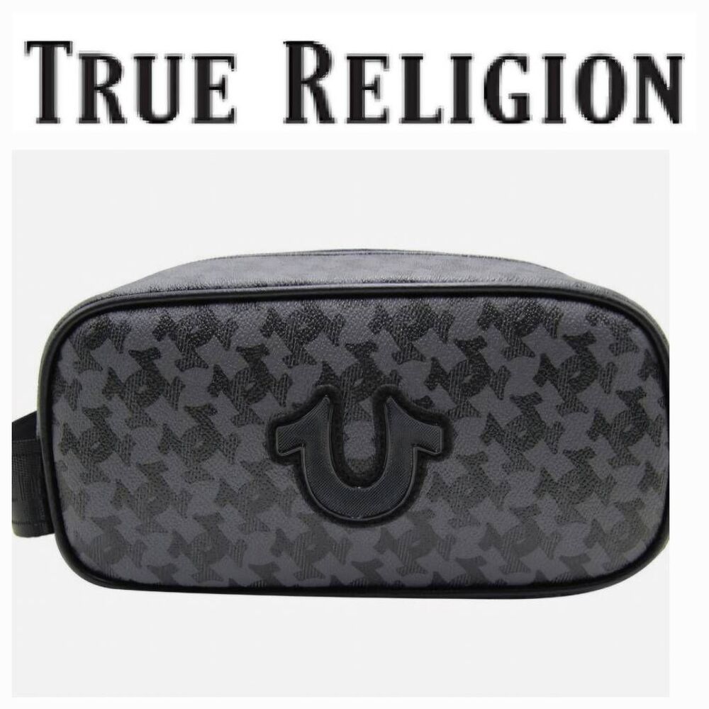 True Religion Coda Horseshoe Logo Dopp Bag